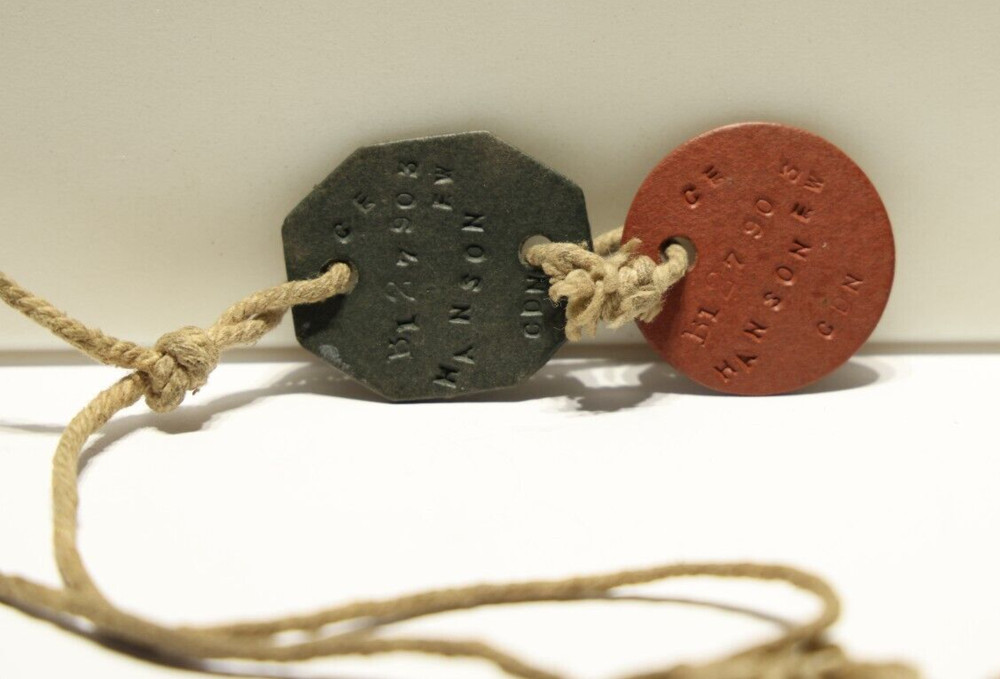 WWI Canada Dog Tags on Original String