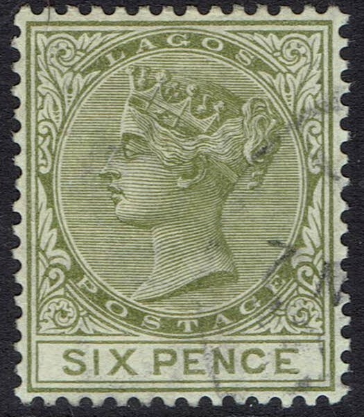 LAGOS 1884 QV 6D USED