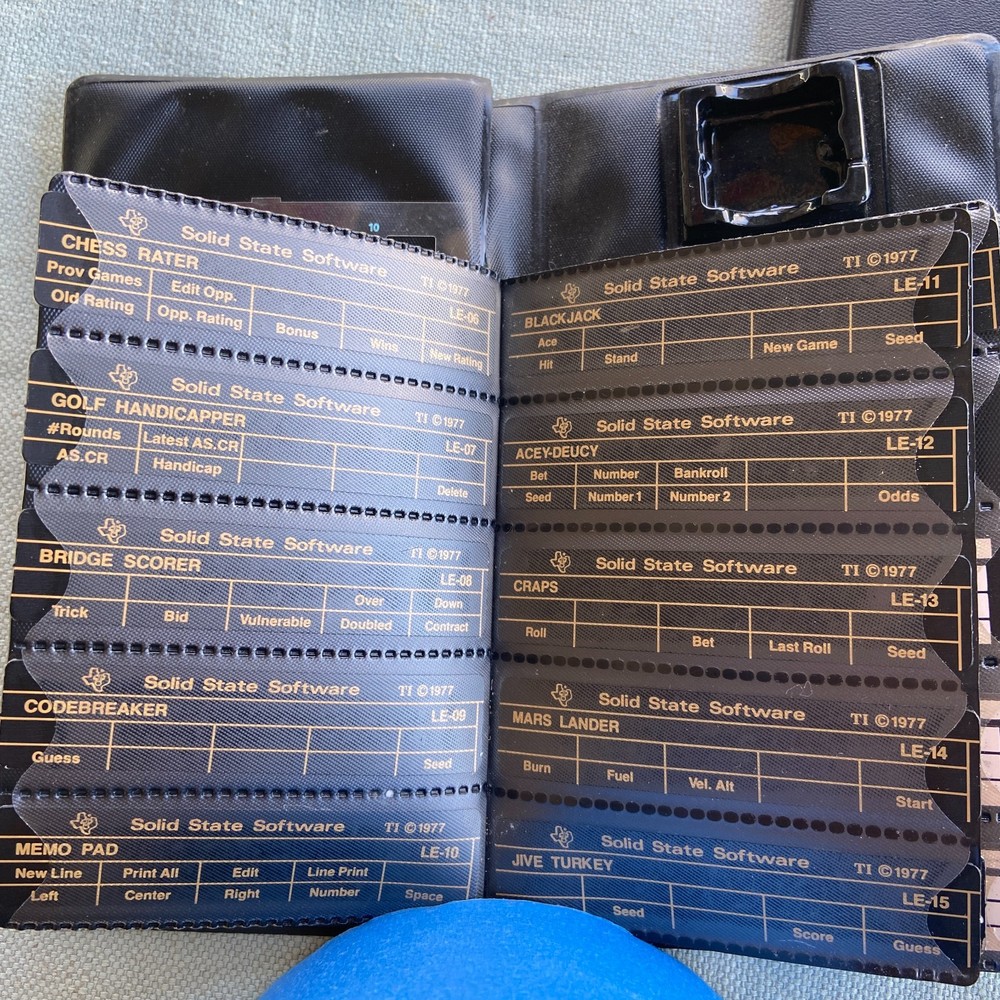 TI Solid State Software Calculator 1977 LE-01-LE-21 Master Library Module ML-02