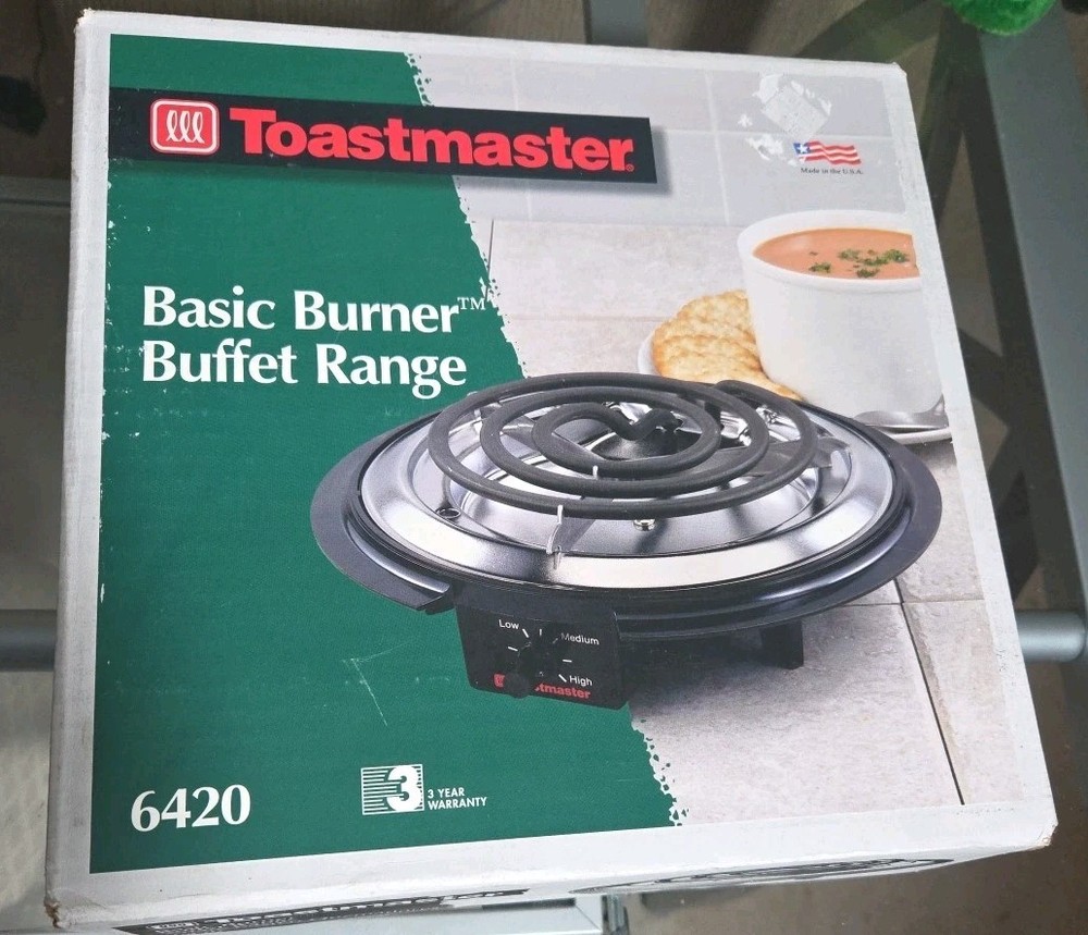 VTG Toastmaster Basic Burner Buffet Range #6420 Single NEW Electric Stove