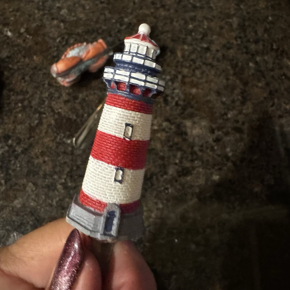 3 Nautical Theme Cheese Spreader (2) (1) Olive Fork Crab Lighthouse Crab Pails