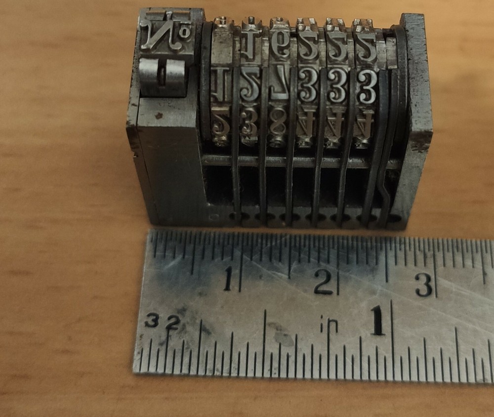 DOLD Tuttlinger Letterpress Rotary Numbering Machine 6 digits Heidelberg