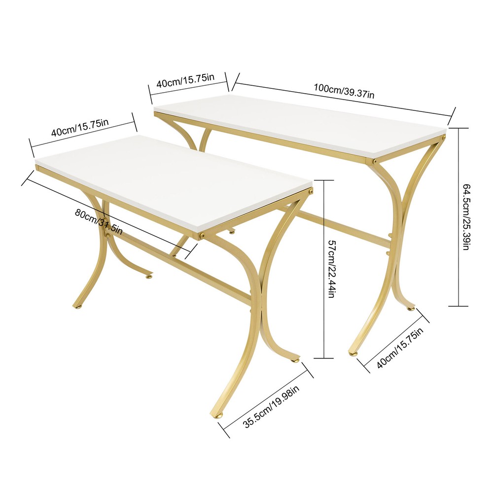 2pcs Display Riser Shelves Handbag Display Stands, Modern Nesting Tables