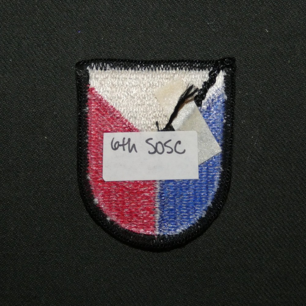 Original 1990s US Army 6th Special Operations Support Command Beret Flash