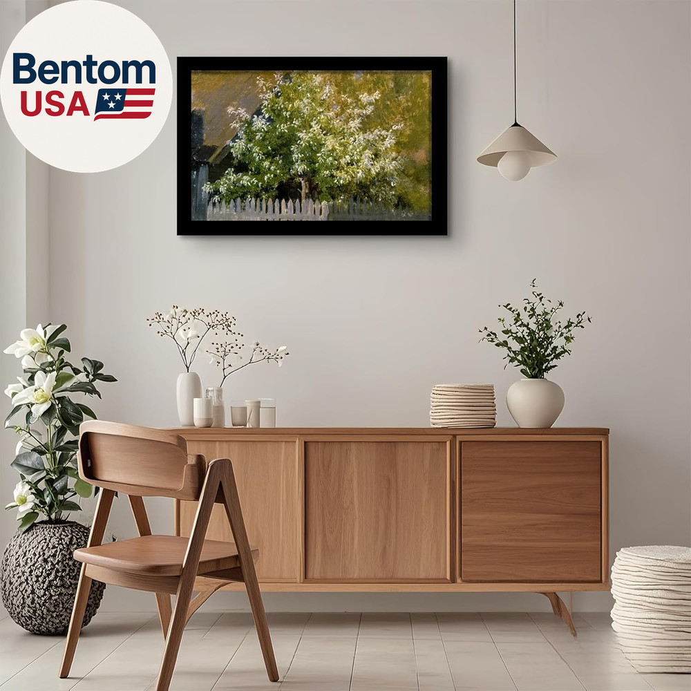 24X36 Poster Frame in Black Solid Wood with Plexiglass 2 Pack