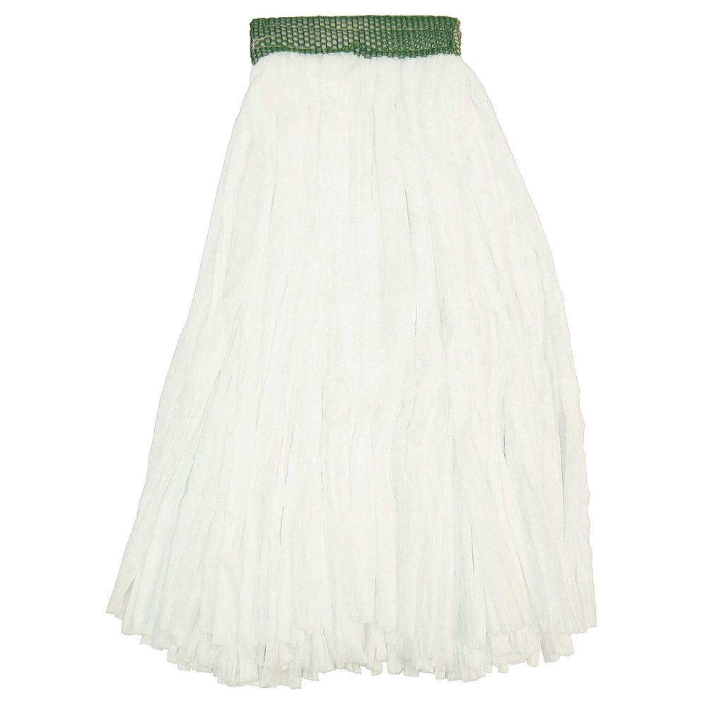 TOUGH GUY 13D098 Wet Mop,White,Polyester 13D098