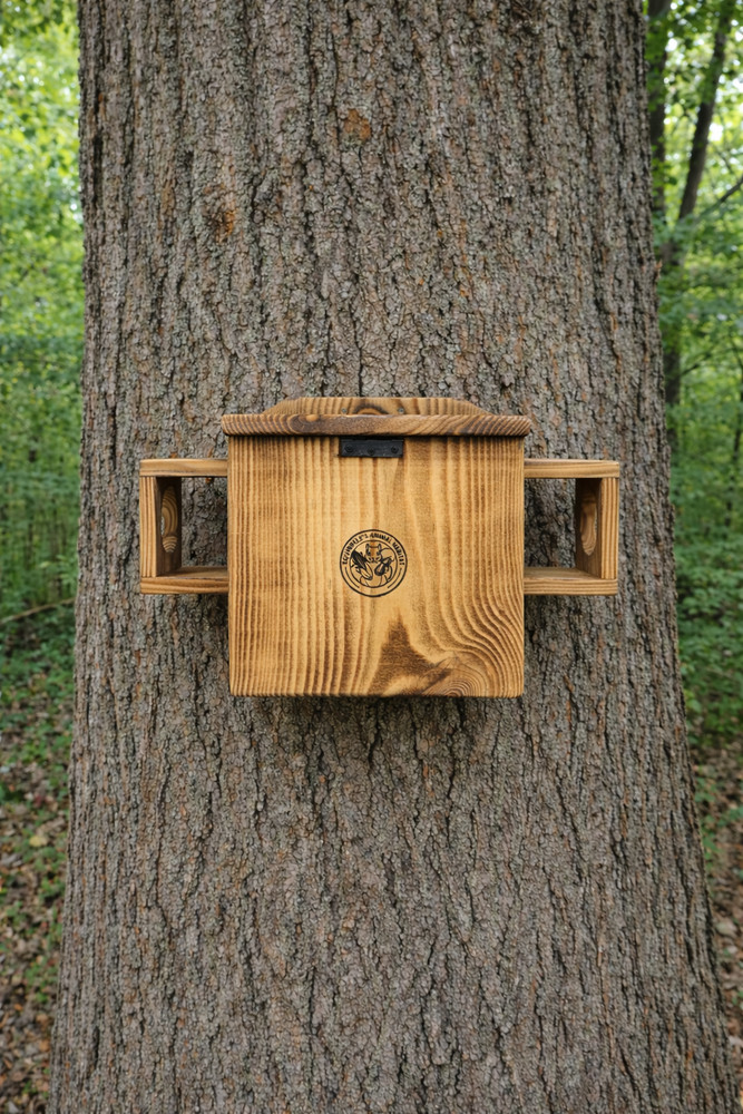 Extra Large Handmade White Pine Squirrel House – Outdoor Nesting Box