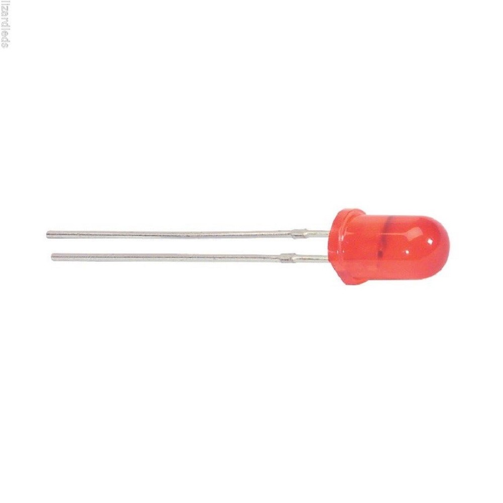 25 x Red LED 5mm Round Wide Angle Diffused LED Light Emitting Diode Bright PCB