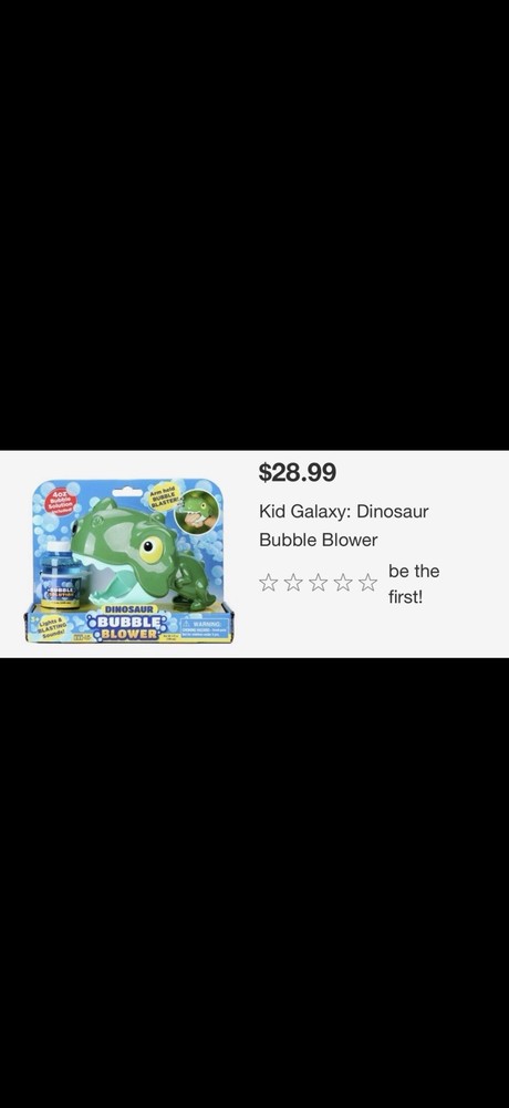 Kid Galaxy: DinosaurBubble Blower
