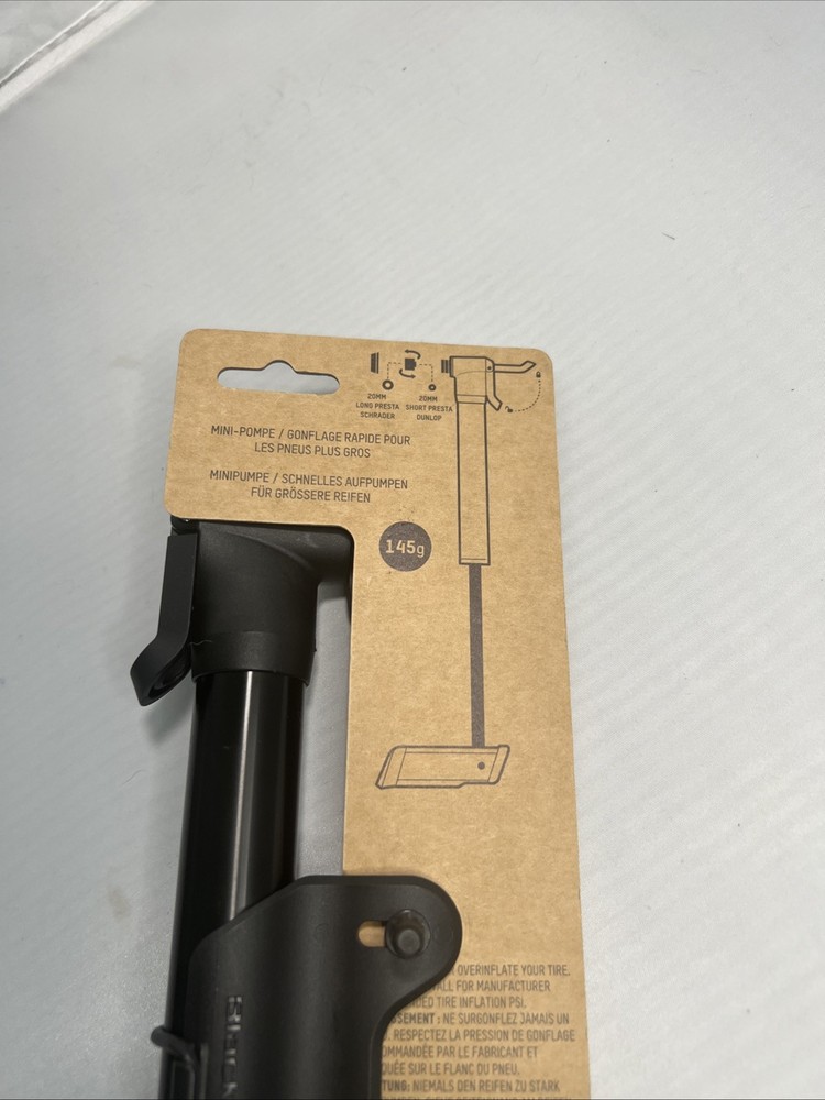 Blackburn Grid Mini Pump Presta & Schrader Valve Large Volume Folding T-Handle