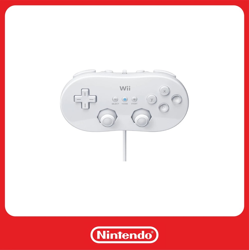 Genuine Nintendo Wii Classic Controller /Classic Controller Pro – White or Black