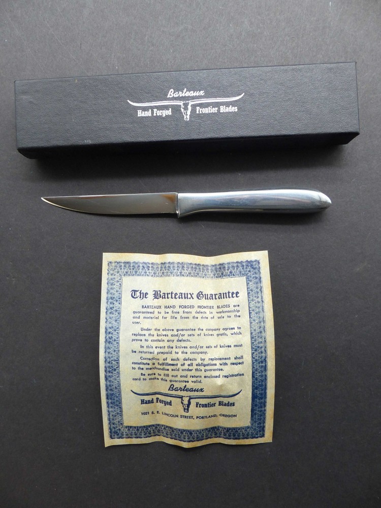 BARTEAUX Paring Knife NOS pixie bird & trout