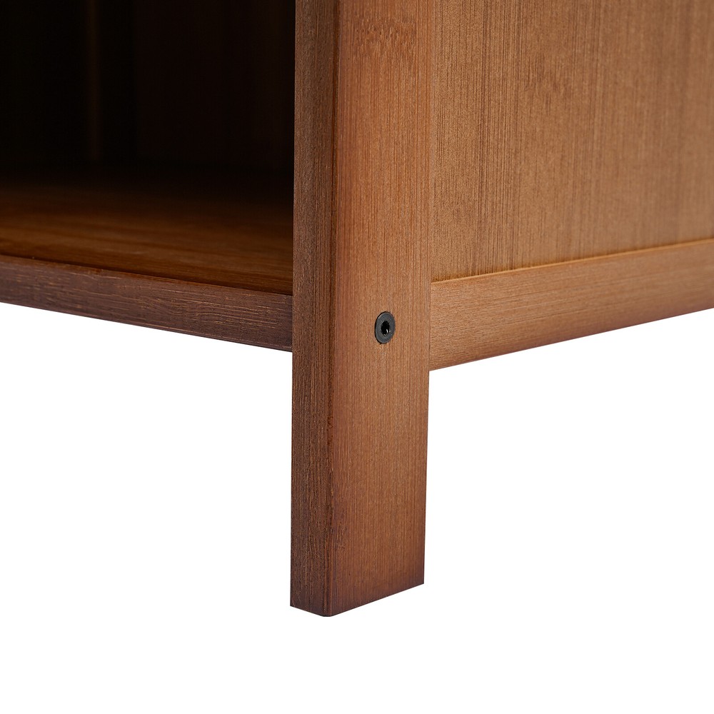 Modern Nightstand 2 Drawers End Side Table Bedside Table with Storage Cupboard