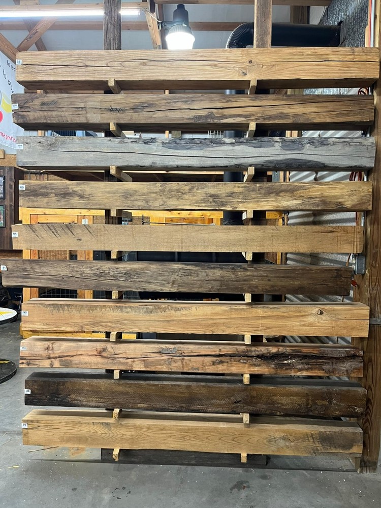 137 Fireplace Mantle Beam 72"x6"x6" Solid, Rustic, Salvage
