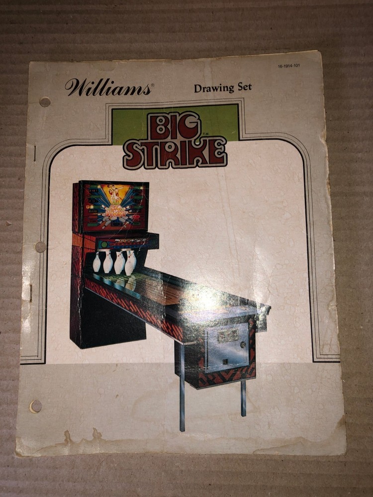 WILLIAMS BIG STRIKE BOWLING MANUAL ARCADE