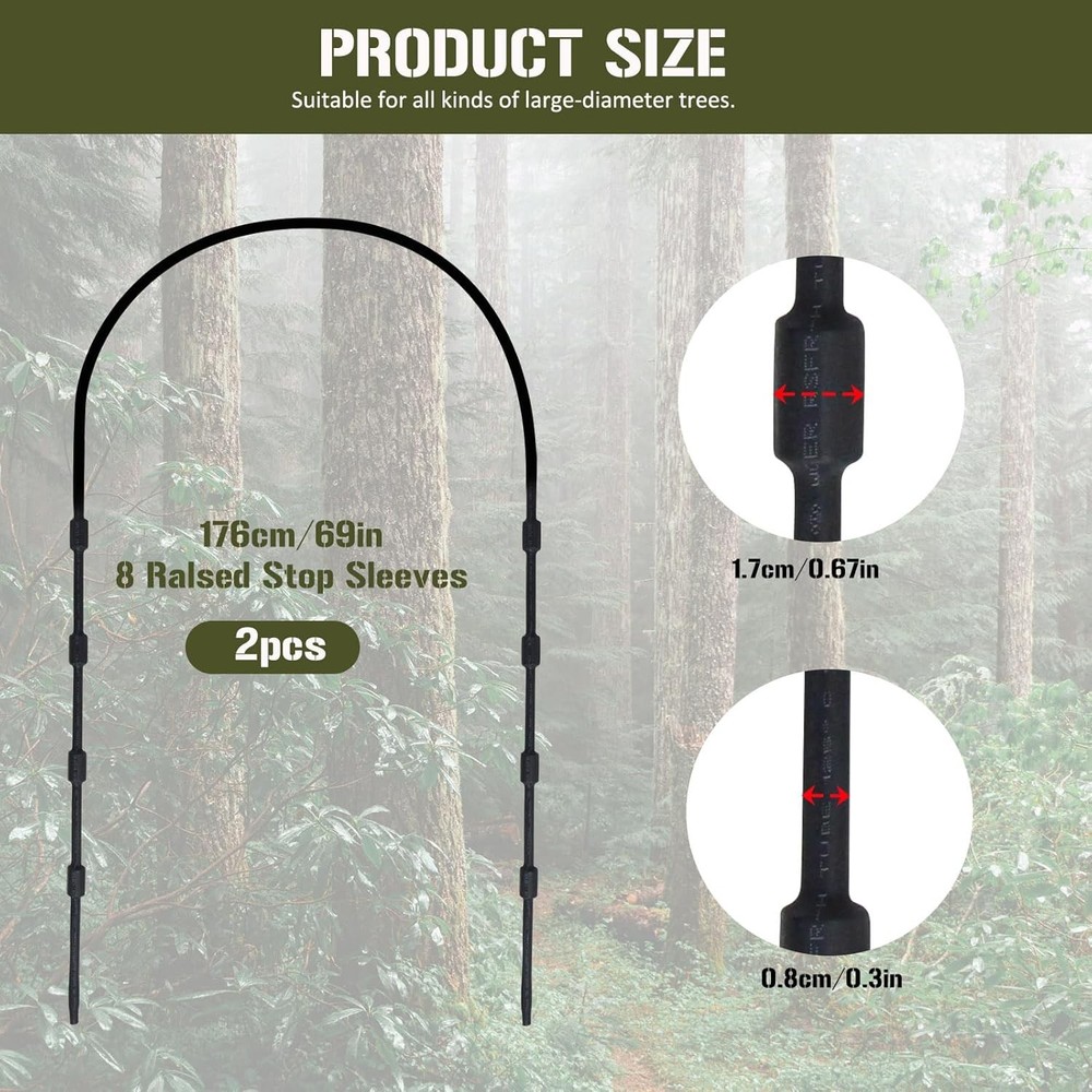 NICENICY Replacement Tree Stand Cables, 2PCS Cables for Black