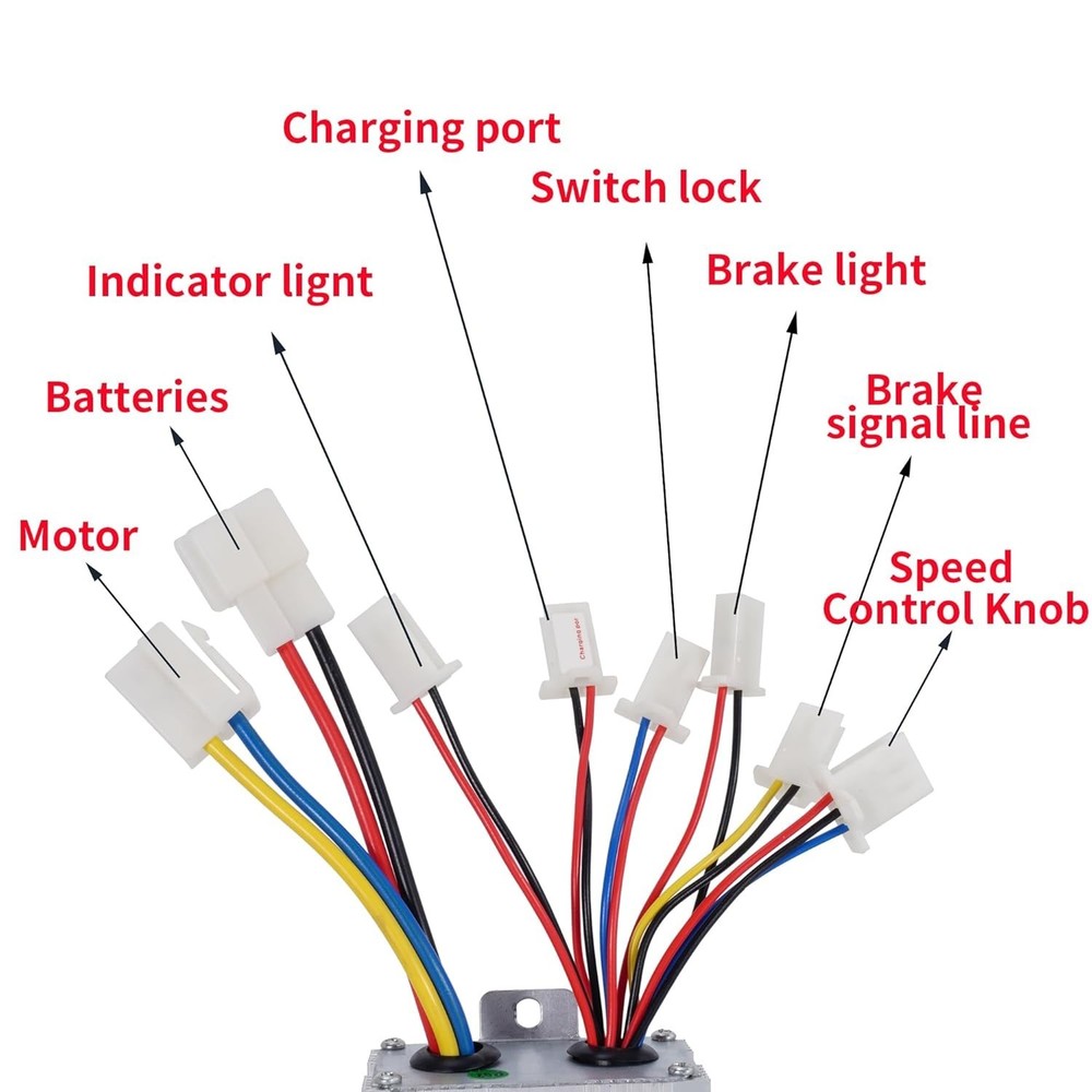 Reliable 36V 500W Controller with Easy Installation for E-Bikes & Tricycles