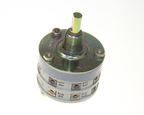 MS25002-2 Rotary Switch Flatted Shaft Electroswitch