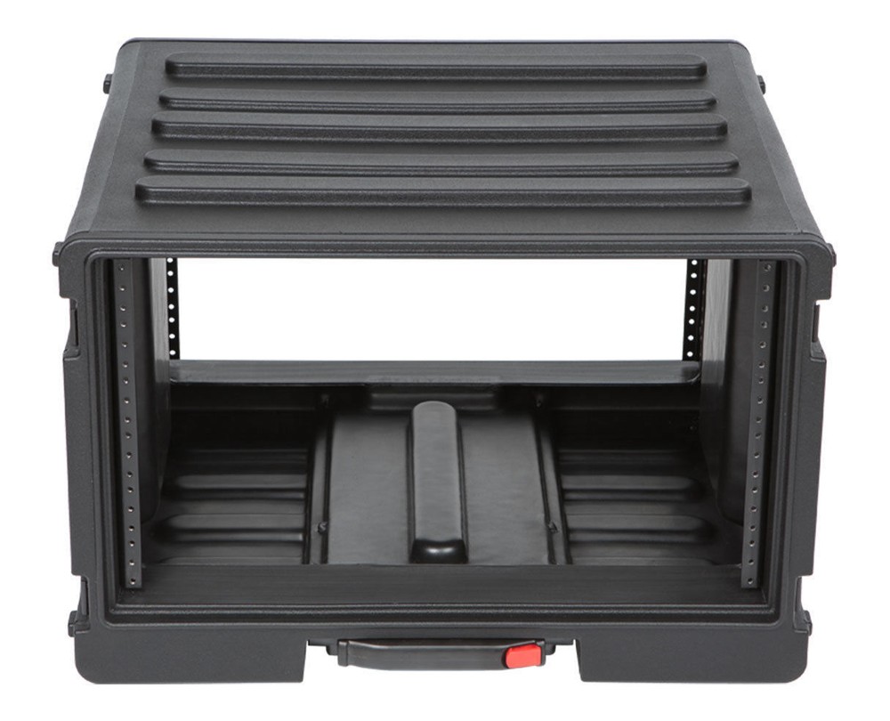 SKB 6 Space Amp / Effects Rack Case w/wheels, Pull Handle 1SKB-R6UW