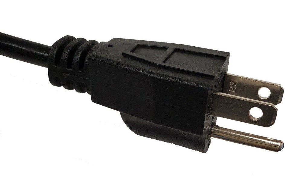 50-Pack Universal 3 Prong Power Cord - 5 FT