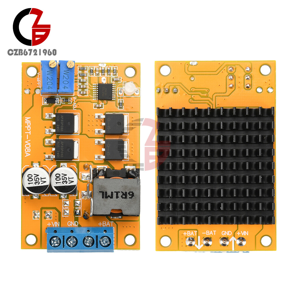 DC8-28V 5A 100W MPPT Solar Charging Panel Regulator Controller 9V 12V 24V Switch