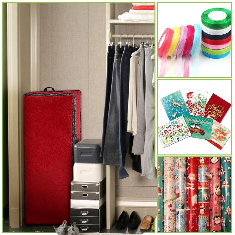 Wrapping Paper Storage Container | Gift Wrap Organizer Under Bed | 41”x14”x6”...