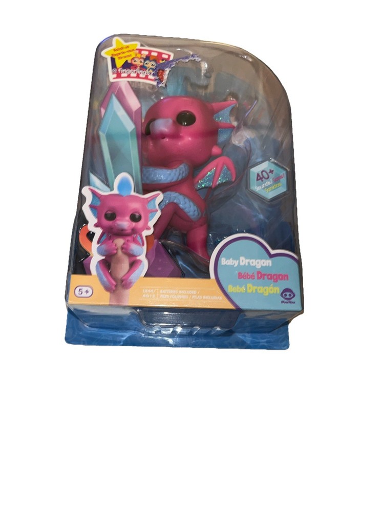 WowWee Fingerlings Baby Dragon Sandy Interactive Electronic Toy 2018