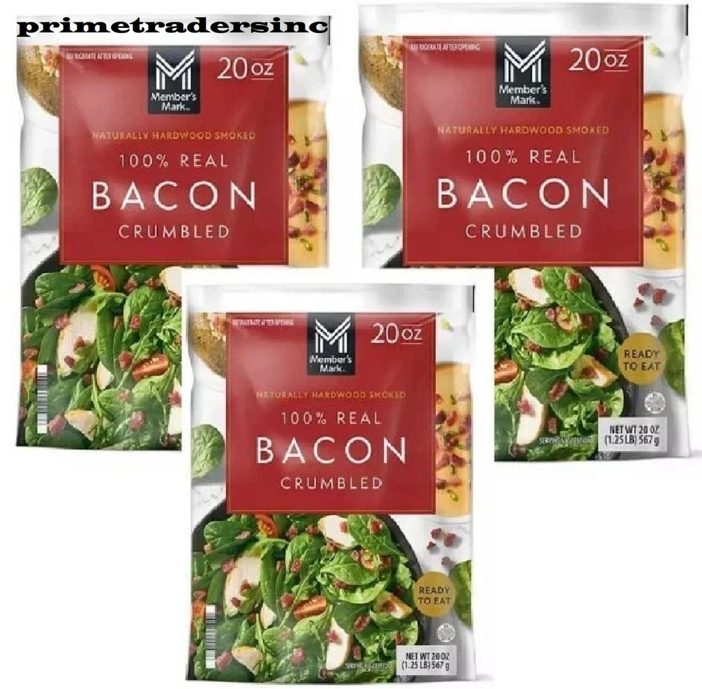 3 Pack - Member'S Mark Real Crumbled Bacon, 20 Oz.