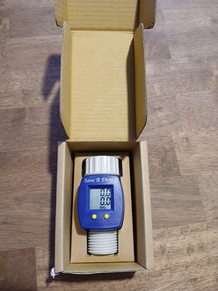P3 Save A Drop Blue Water Flow Meter | Measure Gallon Usage