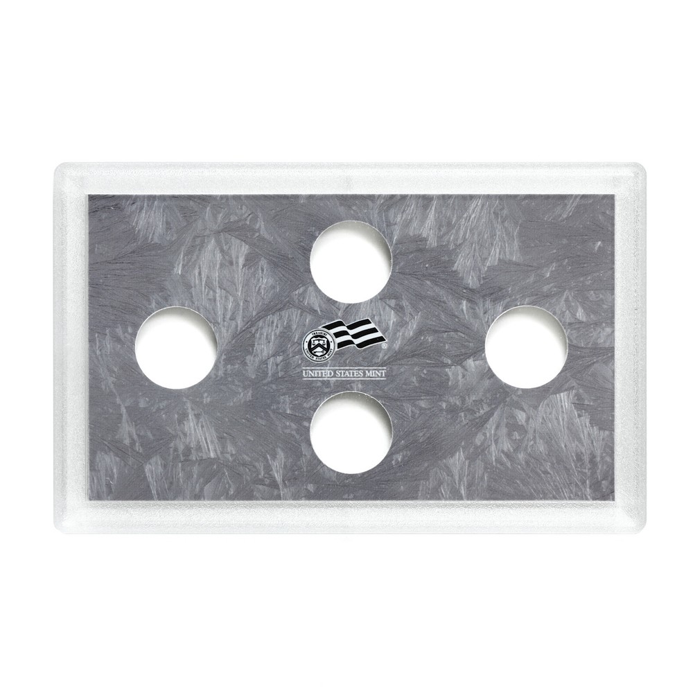 Empty Plastic Lens with Gray Insert Holds 4 Cents