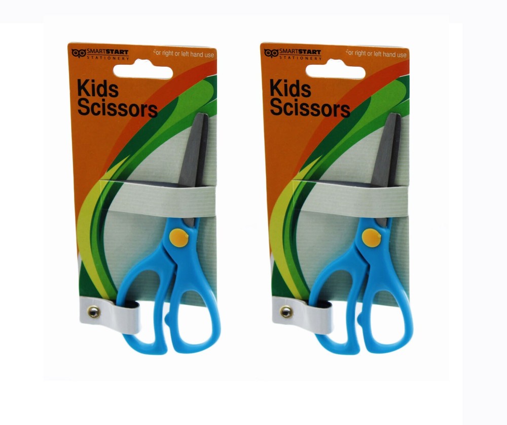 Kids 5 Inch Blunt Scissors Blue 2 pcs
