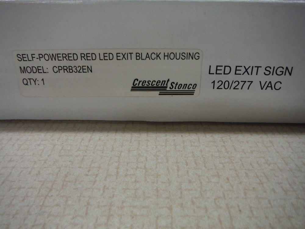 Crescent Stonco LED Exit Sign Orange CPRB32EN 120-277VAC