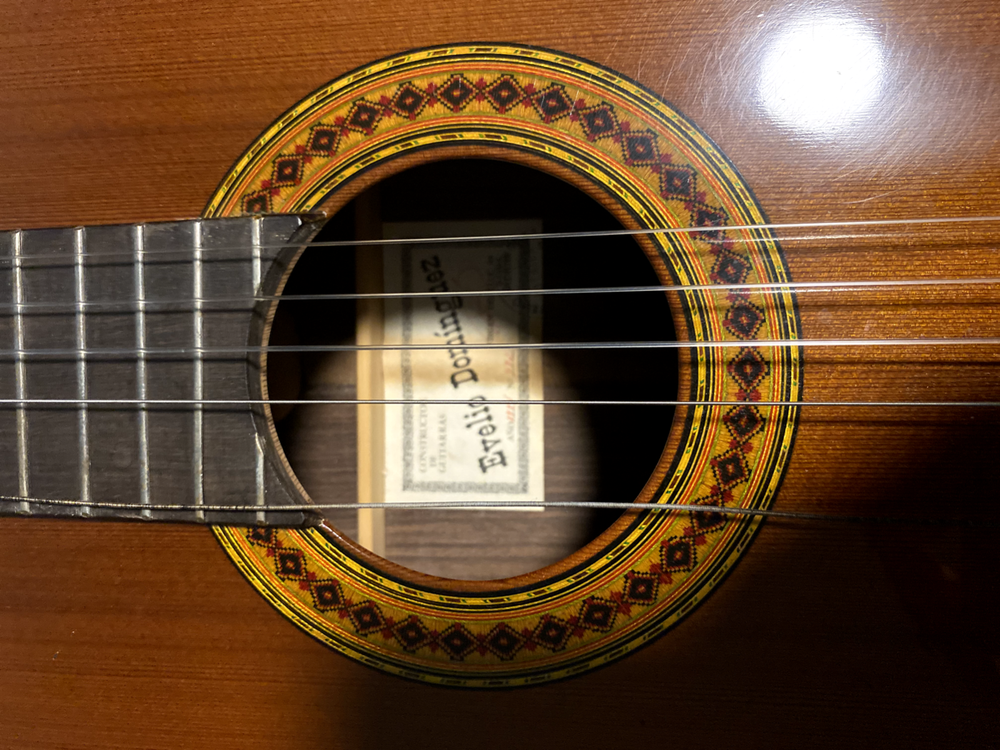 Evelio Dominguez Classical Guitar #972 1984