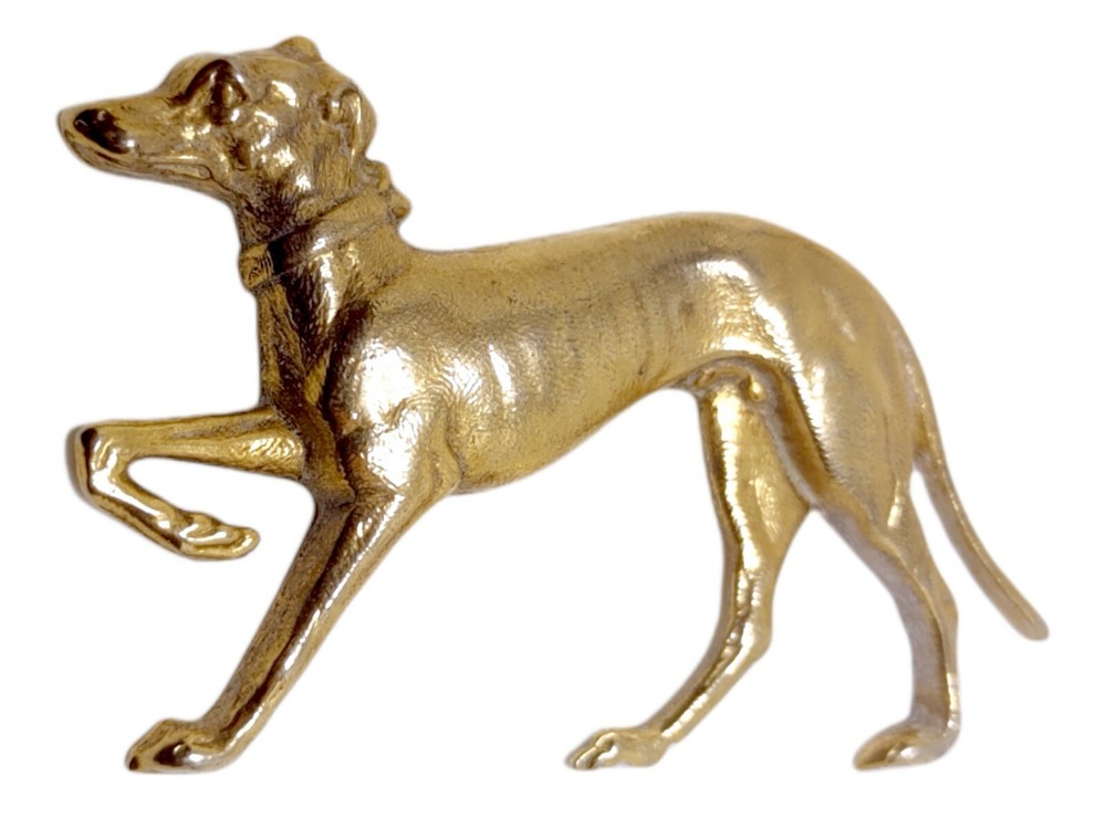 Antique Victorian Dog Relief Stamping