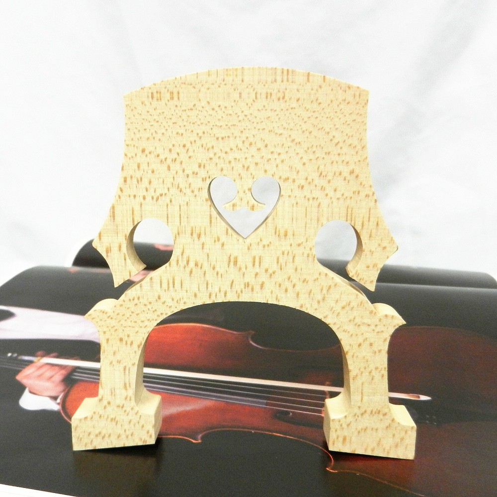 Aubert Cello Bridge - Untreated - 4/4 Size 96mm Foot Width