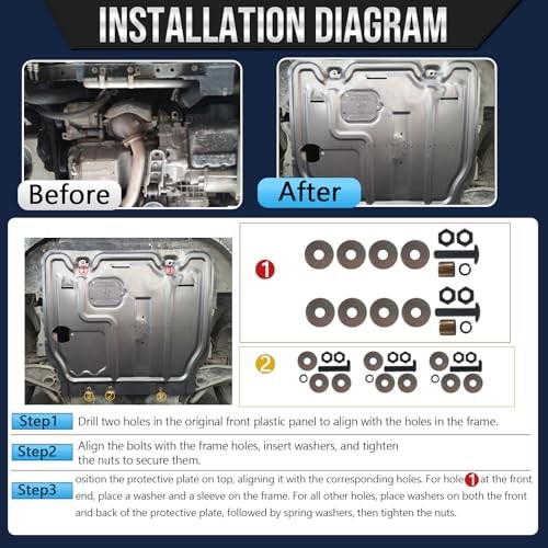 Front Engine Splash Shield Fit for Dodge Journey 2011-2020 Engine Case Guards