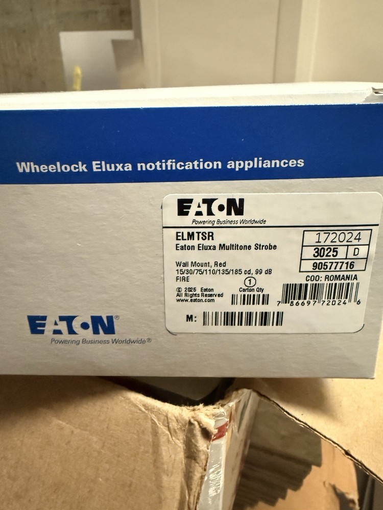 Wheelock ELMTSR ELUXA Multitone Strobe Eaton