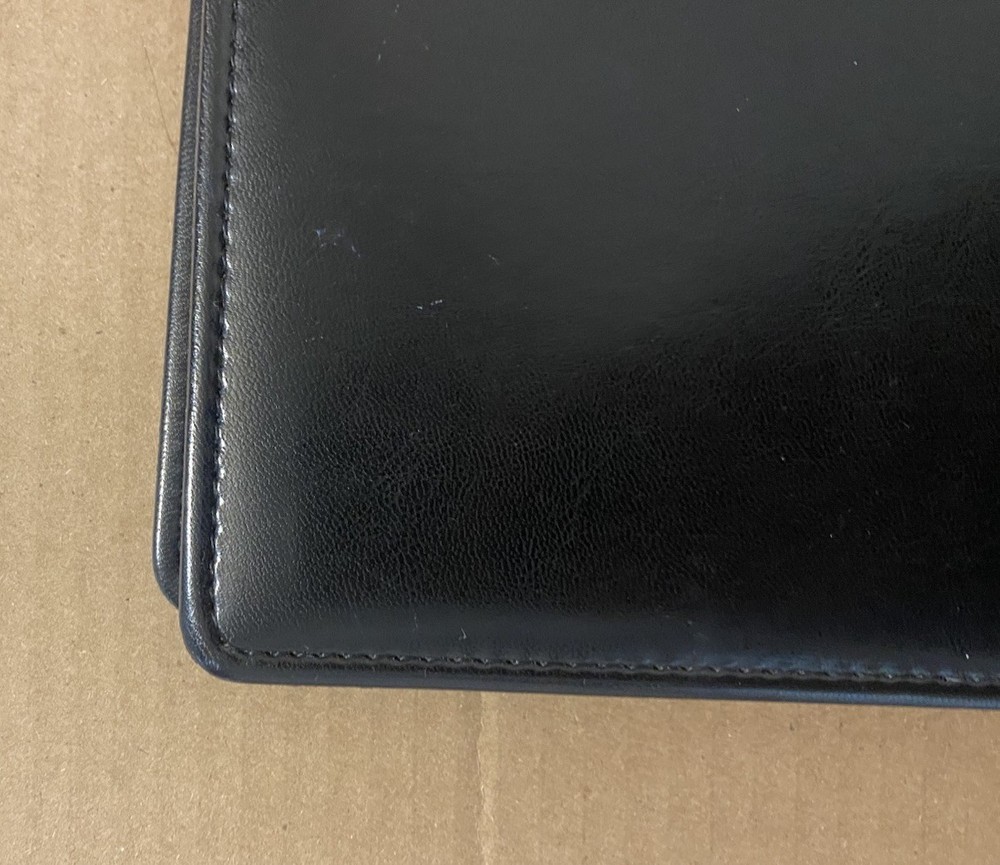 Vintage Apple Computer Leather Folio Padfolio Notebook Folder