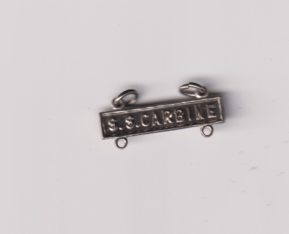 SS Carbine bar for USMC Basic Badge WWII