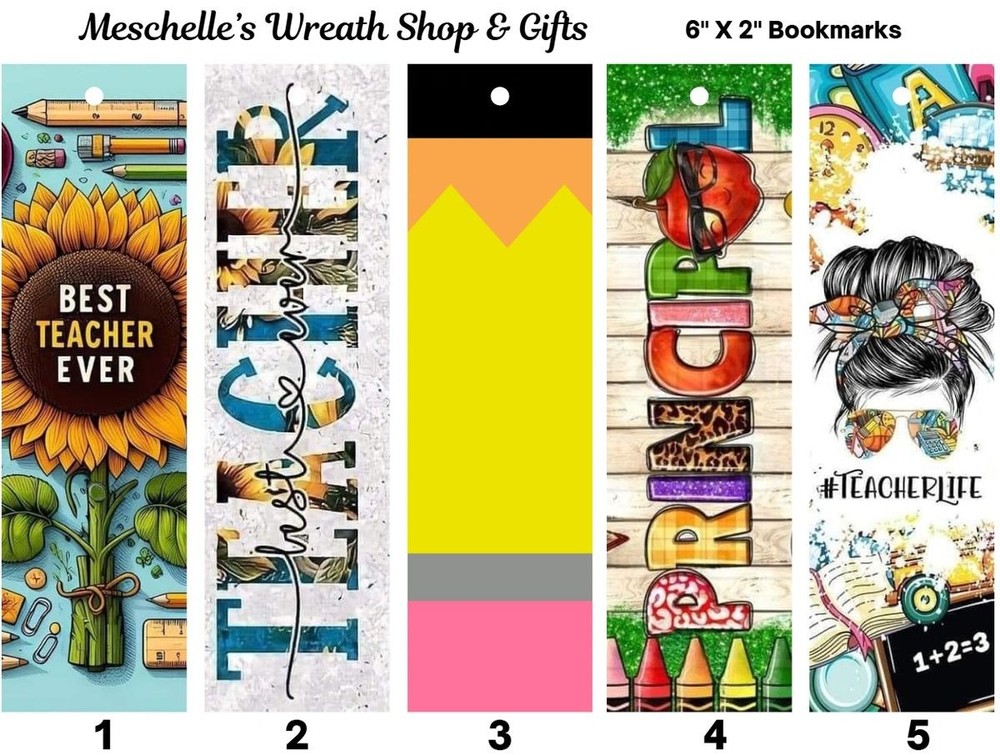 Teacher /School Occupations Themed Bookmarks