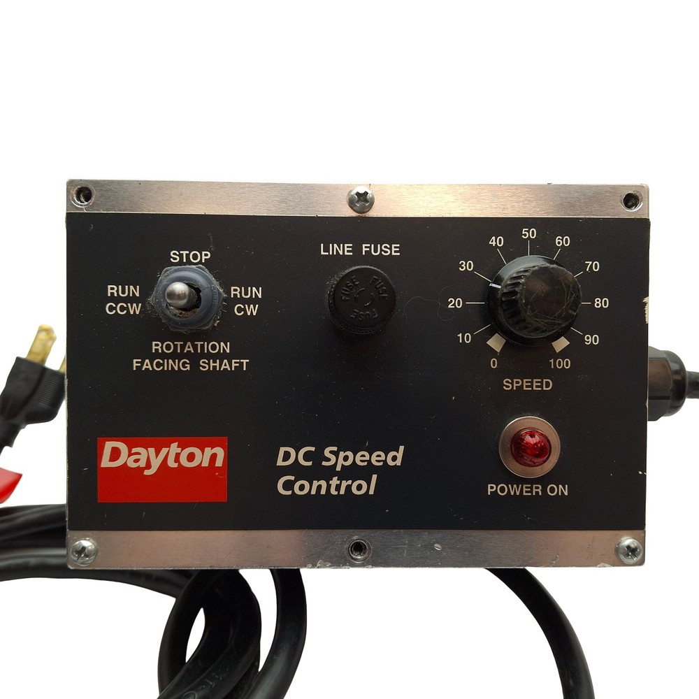 Dayton 1F800 Speed Controller, 120VAC Input, 90VDC Output, 9 Foot Cord