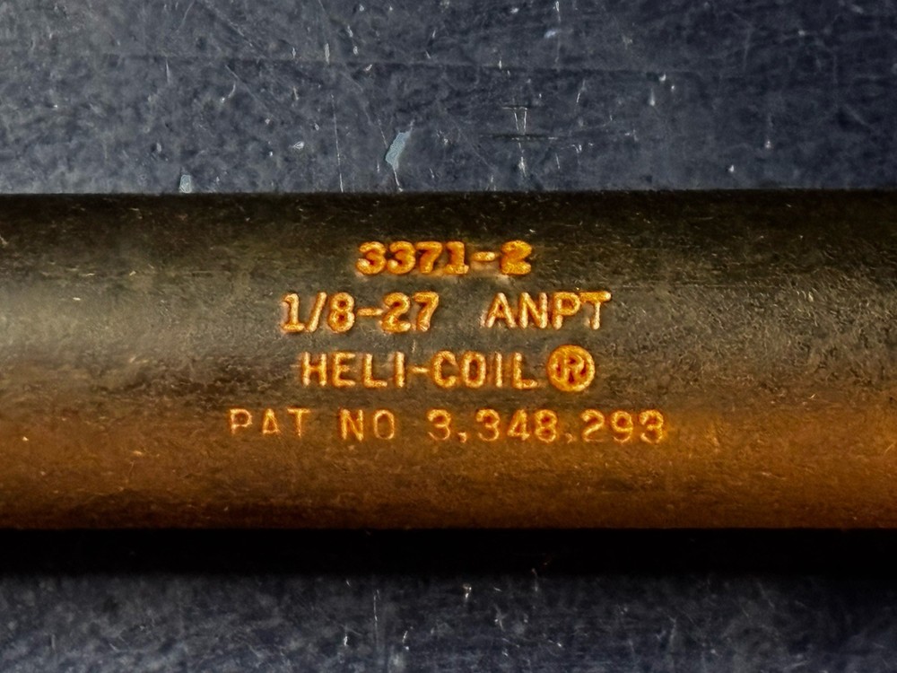 HELI-COIL 1/8-27 Thread Insert Hand ANPT NPT Installation Tool 3371-2