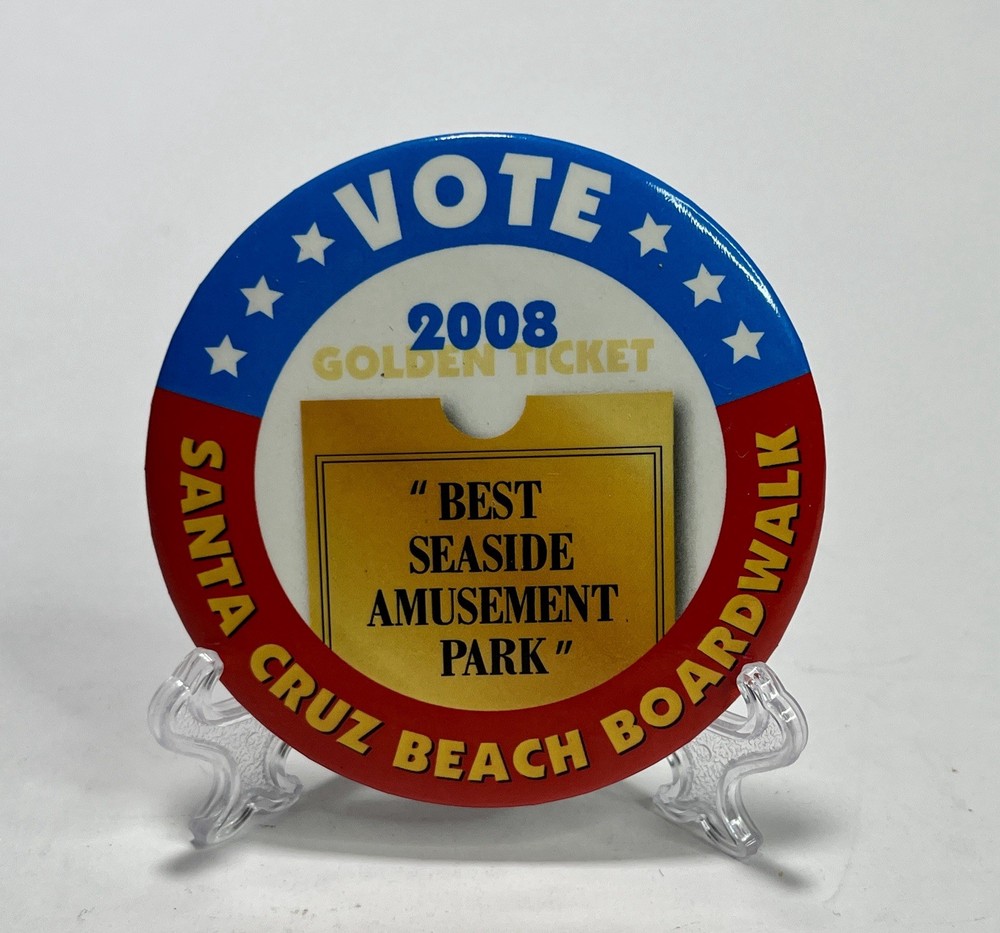 2008 Santa Cruz Beach Boardwalk Button