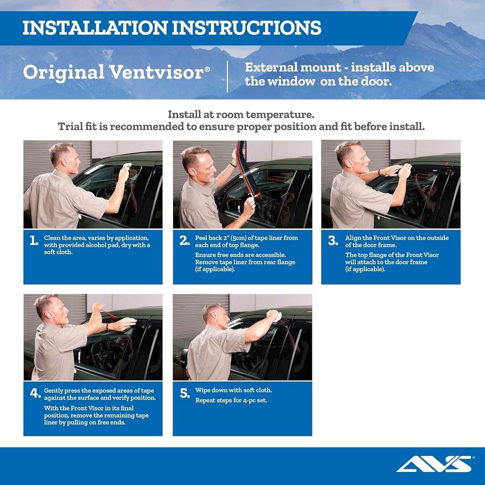 Auto Ventshade (AVS) - 94332 - Ventvisor Deflector; Smoke; Outside Mount