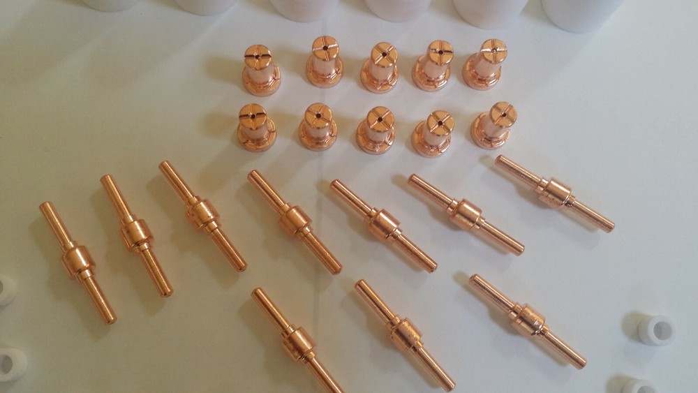 HITBOX 55A HBC5500 Plasma Cutter Consumables 40pcs Copper Extended