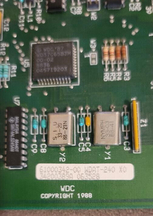 Western Digital 61-000342-00 PCB DISK CONTROLLER - 1988 Vintage