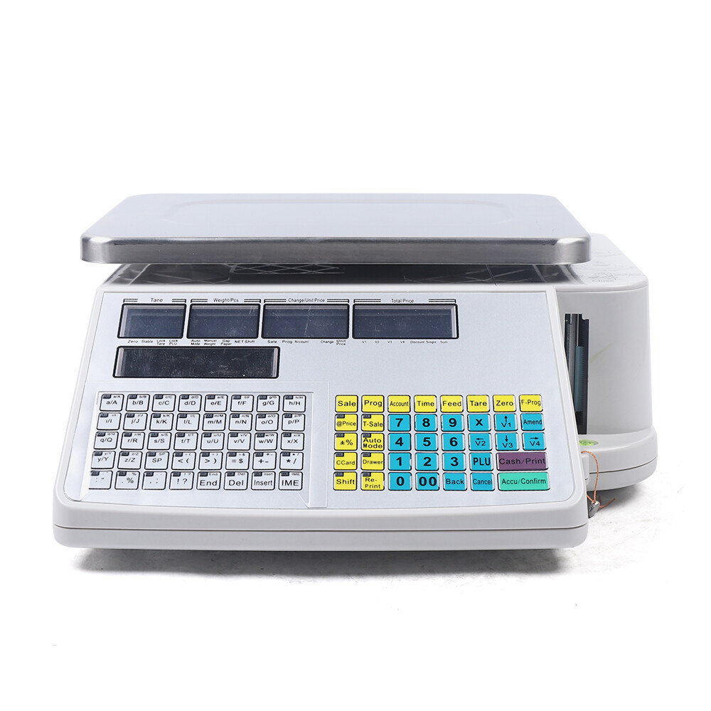 66lb Digital Computing Price Scale Supermarket Barcode Printer Electronic Scale