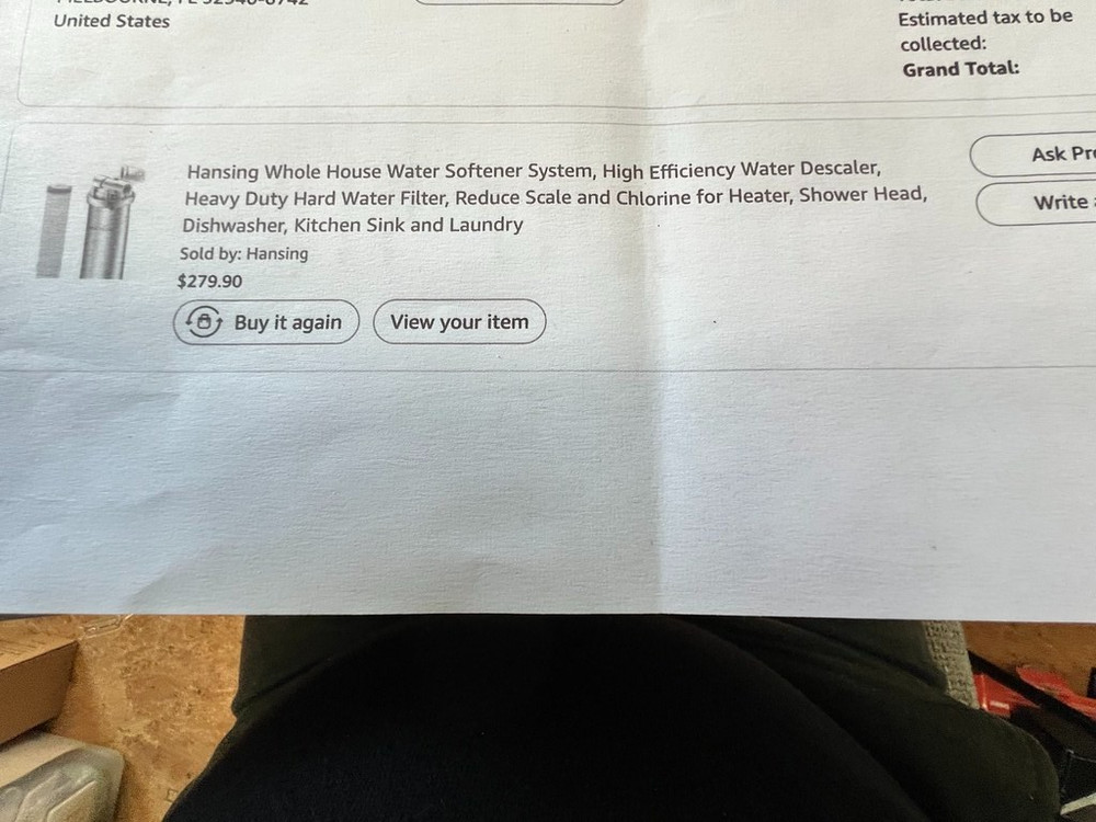 Hansing Whole House Water Softener/Conditioner System Salt-Free