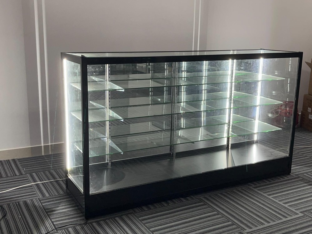 Glass Display Showcase with LED Lighting