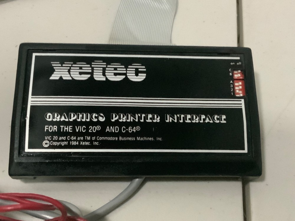 Xetec Graphic Printer Interface for Commodore c-64 or Vic 20